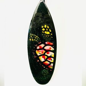 Turtle in a Surfboard that is Handmade Resin Art
